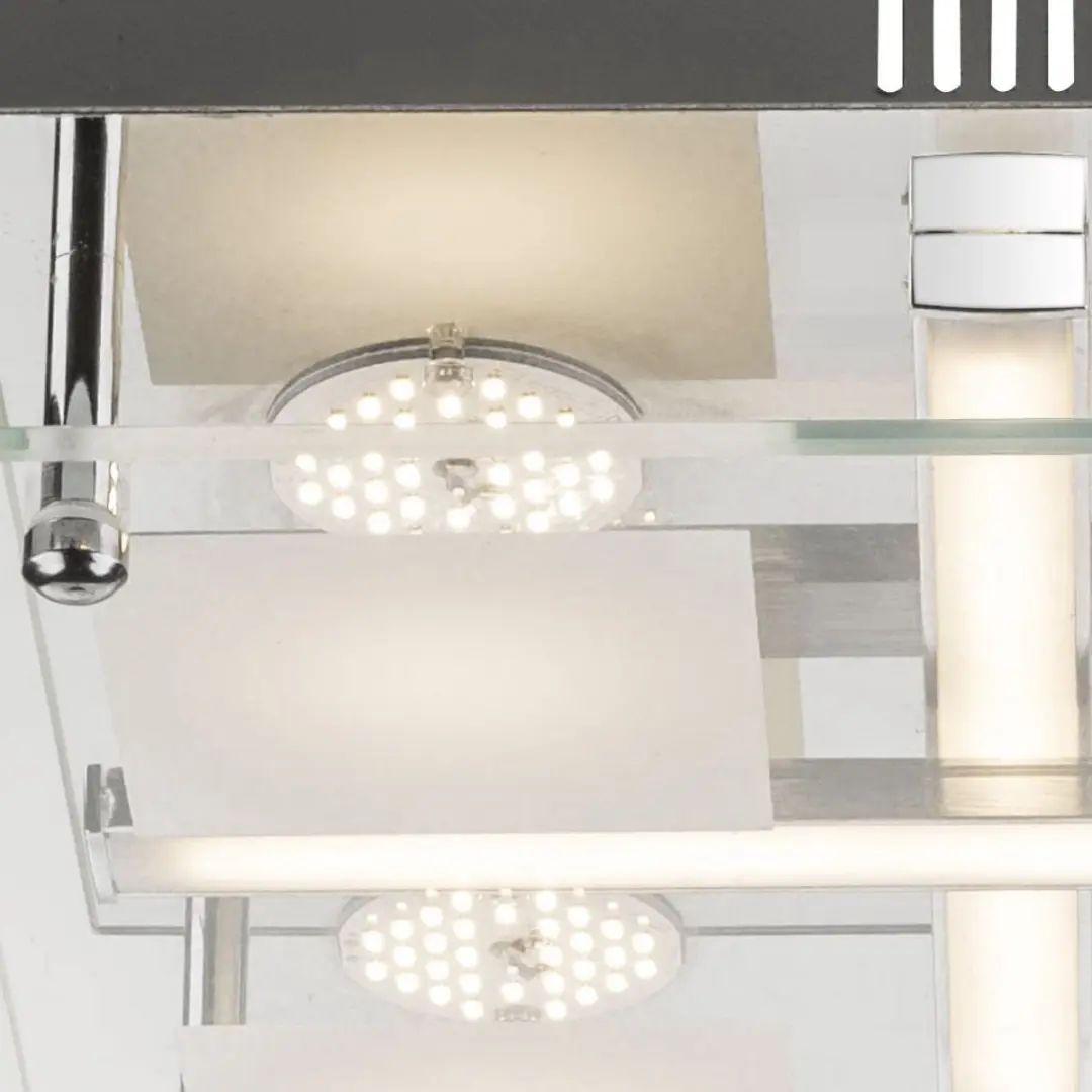 Globo LED Plafondlamp 4 Spots 18W 1260Lm - Warm Wit - 24x24x7cm - afbeelding 2 van 5