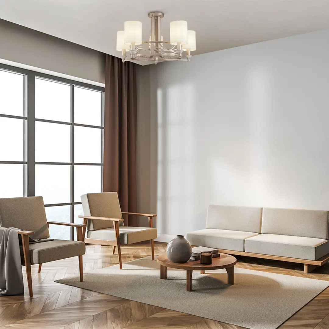 Maytoni Vittoria Kroonluchter - 5 Lichtpunten Ø71cm - Crème/Goud