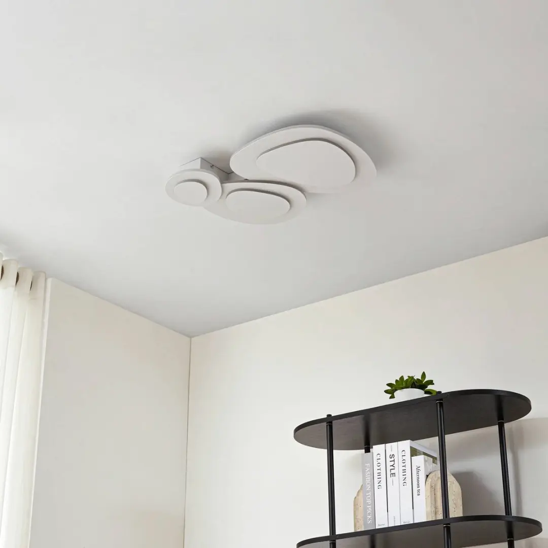 Lindby LED Plafondlamp 38W - CCT - Wit - Met Dimmer