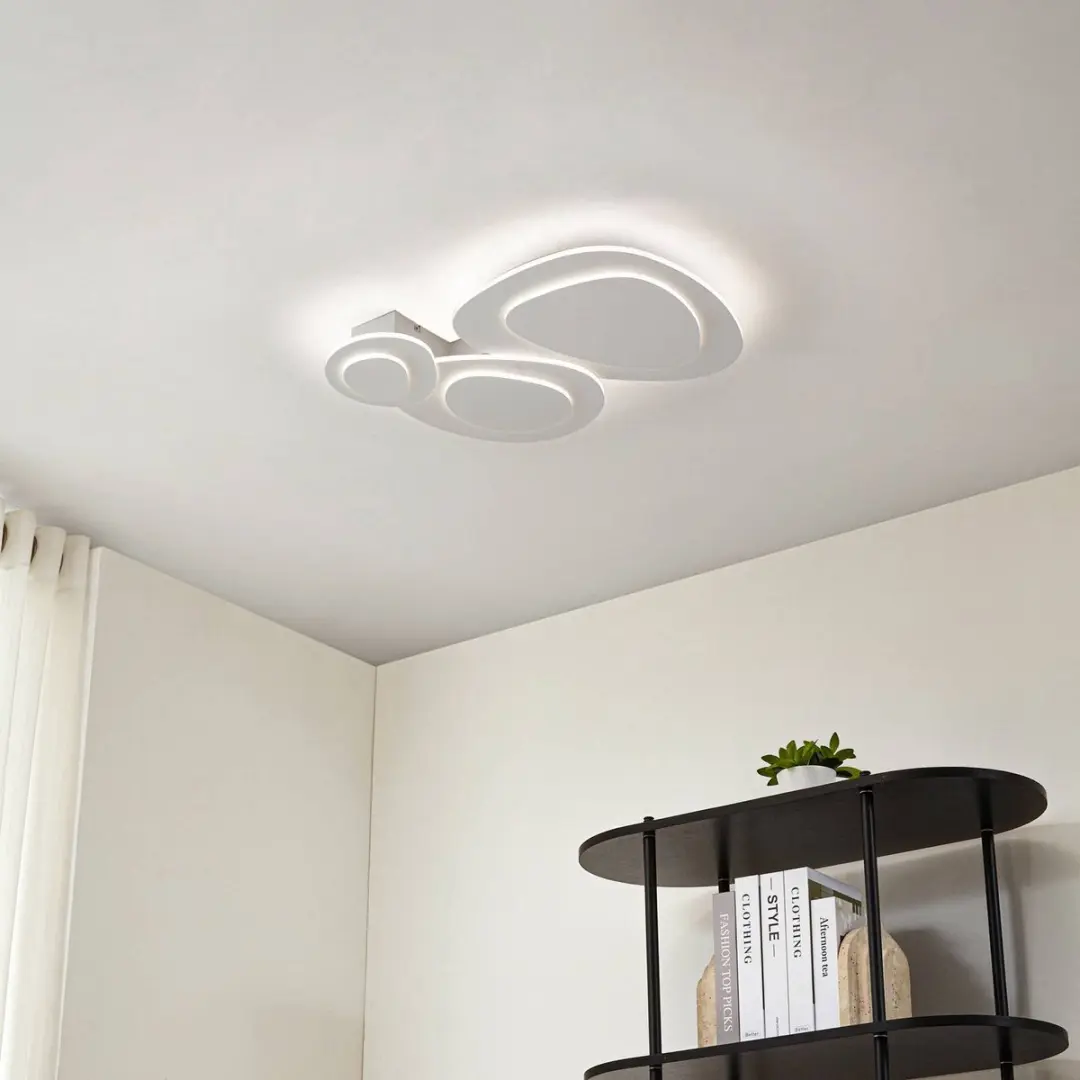 Lindby LED Plafondlamp 38W - CCT - Wit - Met Dimmer