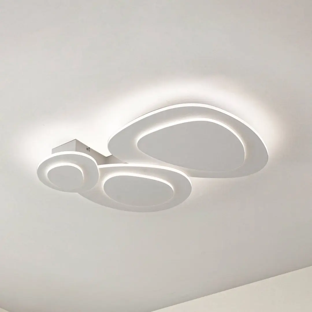 Lindby LED Plafondlamp 38W - CCT - Wit - Met Dimmer