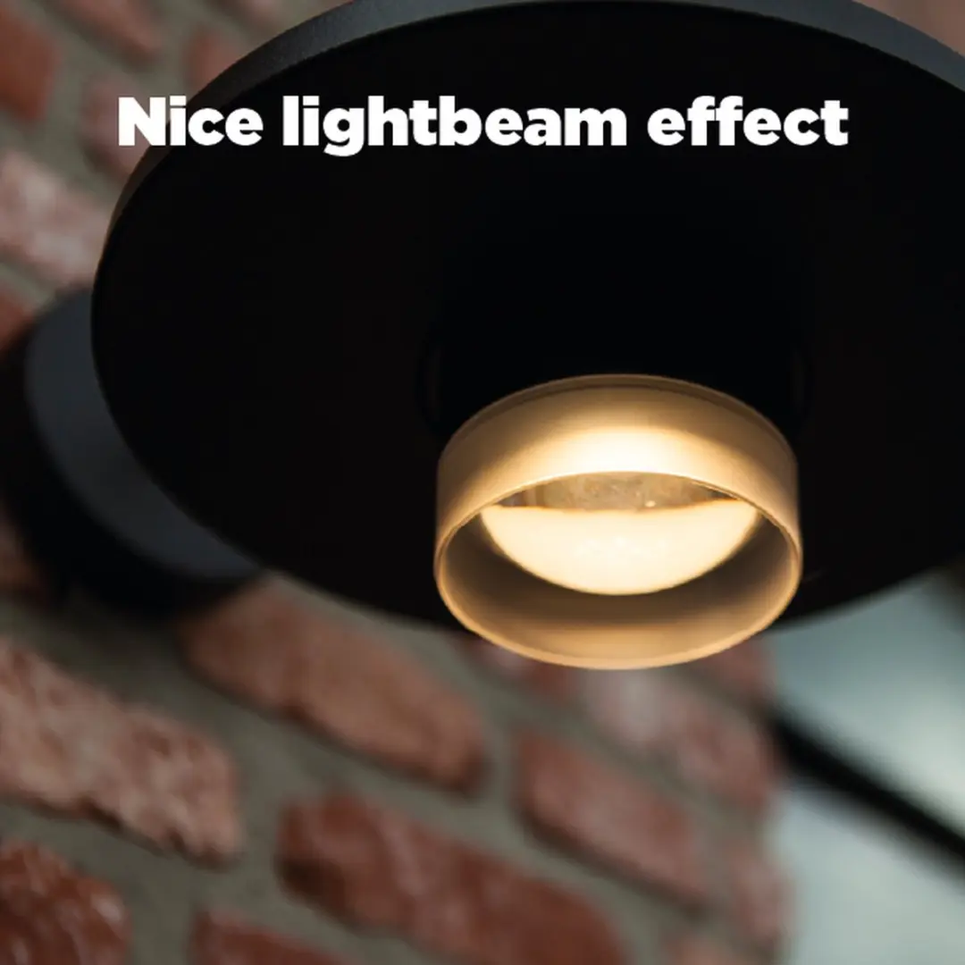 Lutec Plato LED Wandlamp 1000Lm 3000K - Mat Zwart