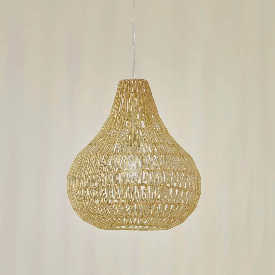 Lindby Hanglamp Henneptouw 46cm E27