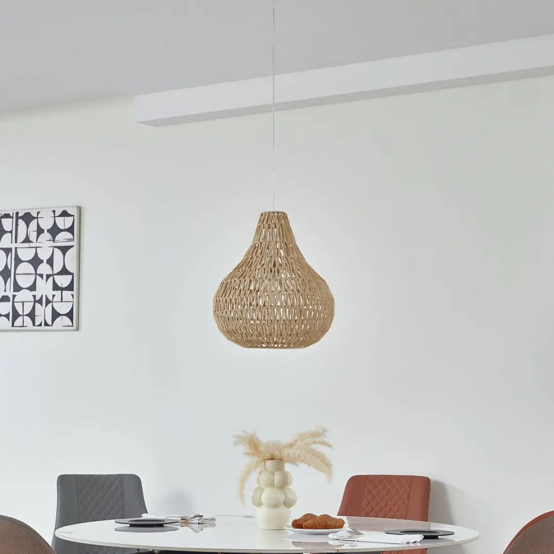 Lindby Hanglamp Henneptouw 46cm E27
