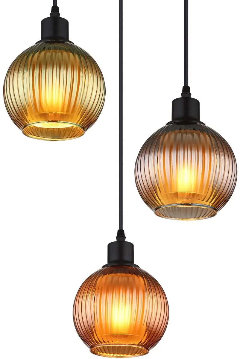 Globo Zumba Hanglamp - 3 Lichtpunten - Ø36cm - Multicolor - afbeelding 2 van 6