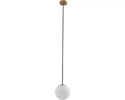 Lucande Hanglamp 1 Licht - messingkleurig - Ø15cm
