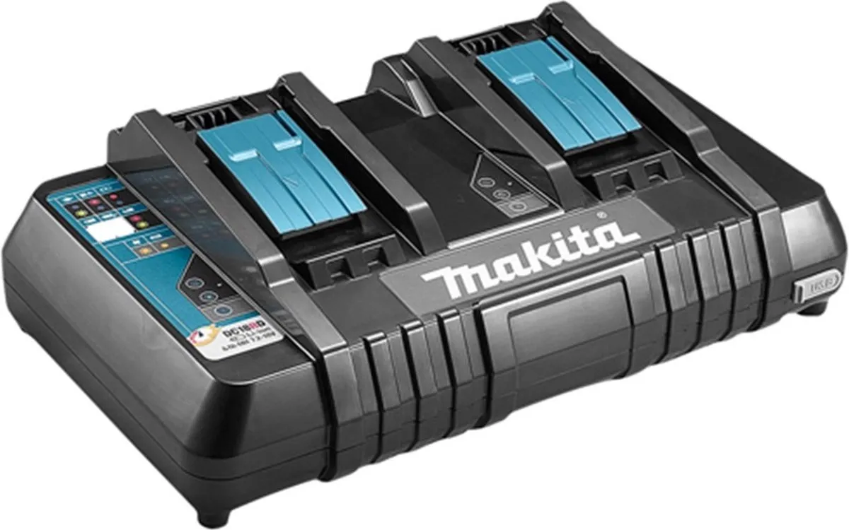 Makita DC18RD Duo Snellader 14,4V/18V - 2 Accu's - afbeelding 6 van 6