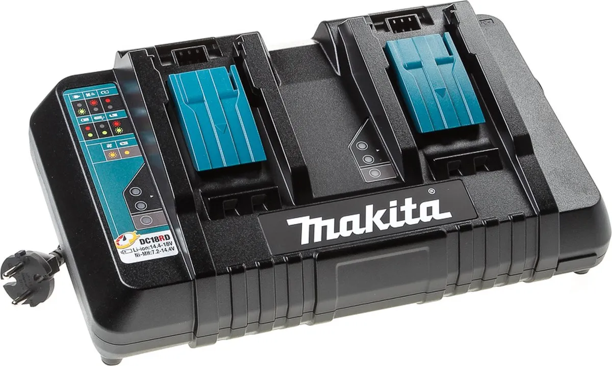 Makita DC18RD Duo Snellader 14,4V/18V - 2 Accu's