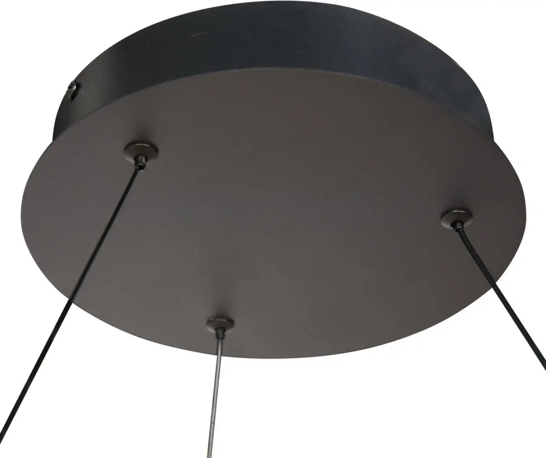 Steinhauer Hanglamp Ringlux 3675ZW - Ø80cm Zwart