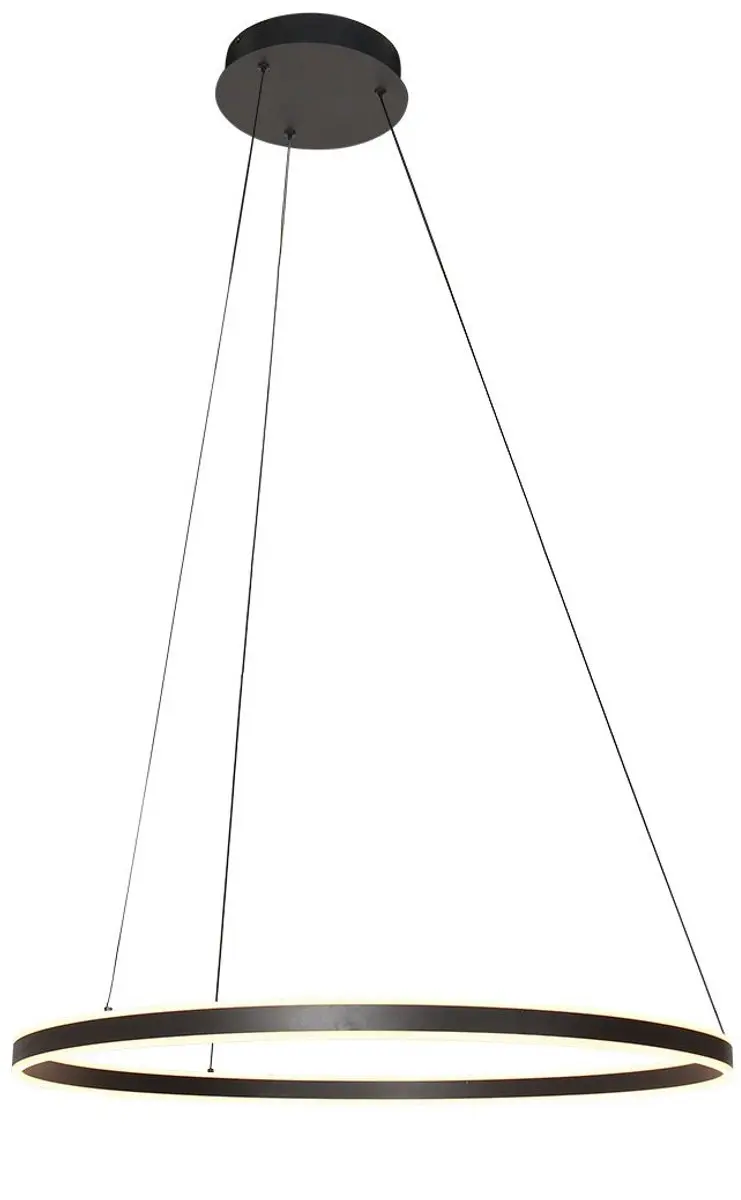 Steinhauer Hanglamp Ringlux 3675ZW - Ø80cm Zwart - afbeelding 6 van 6
