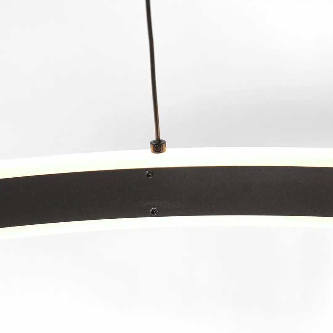 Steinhauer Hanglamp Ringlux 3675ZW - Ø80cm Zwart