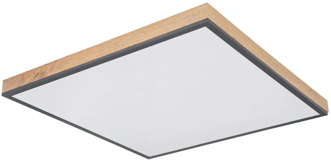 Globo Plafondlamp Houtlook 36W 2250lm Warm Wit