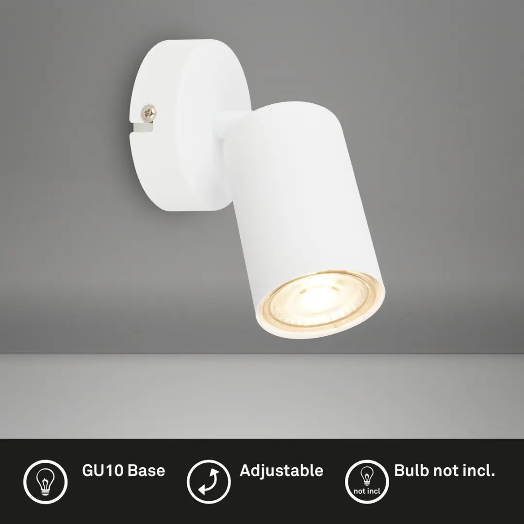 Briloner Tib Binnen Opbouwspot - Ø8cm - Wit