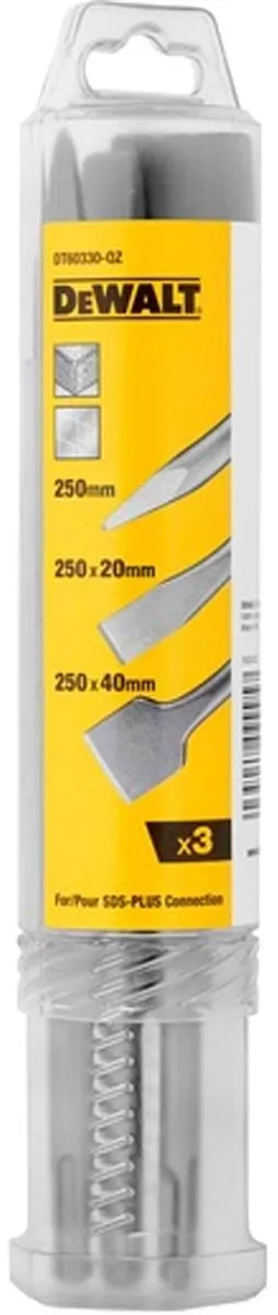 DeWalt DT60330 SDS Plus Meißel Set - 3-delig