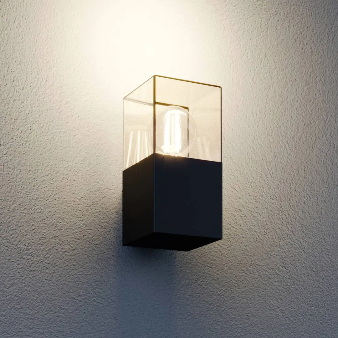 Lucande Wandlamp Buiten 1 Licht E27 Grafietgrijs
