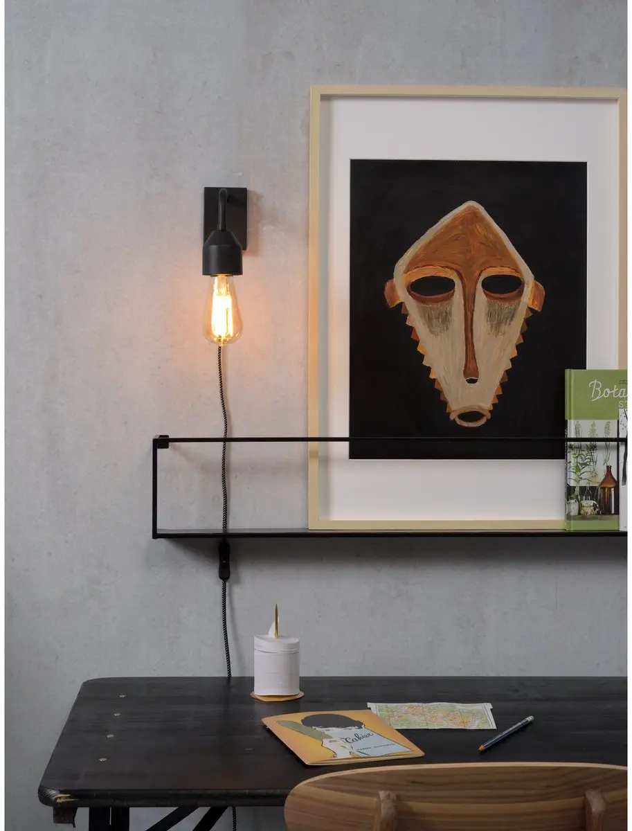 it's about RoMi Wandlamp Madrid - Zwart