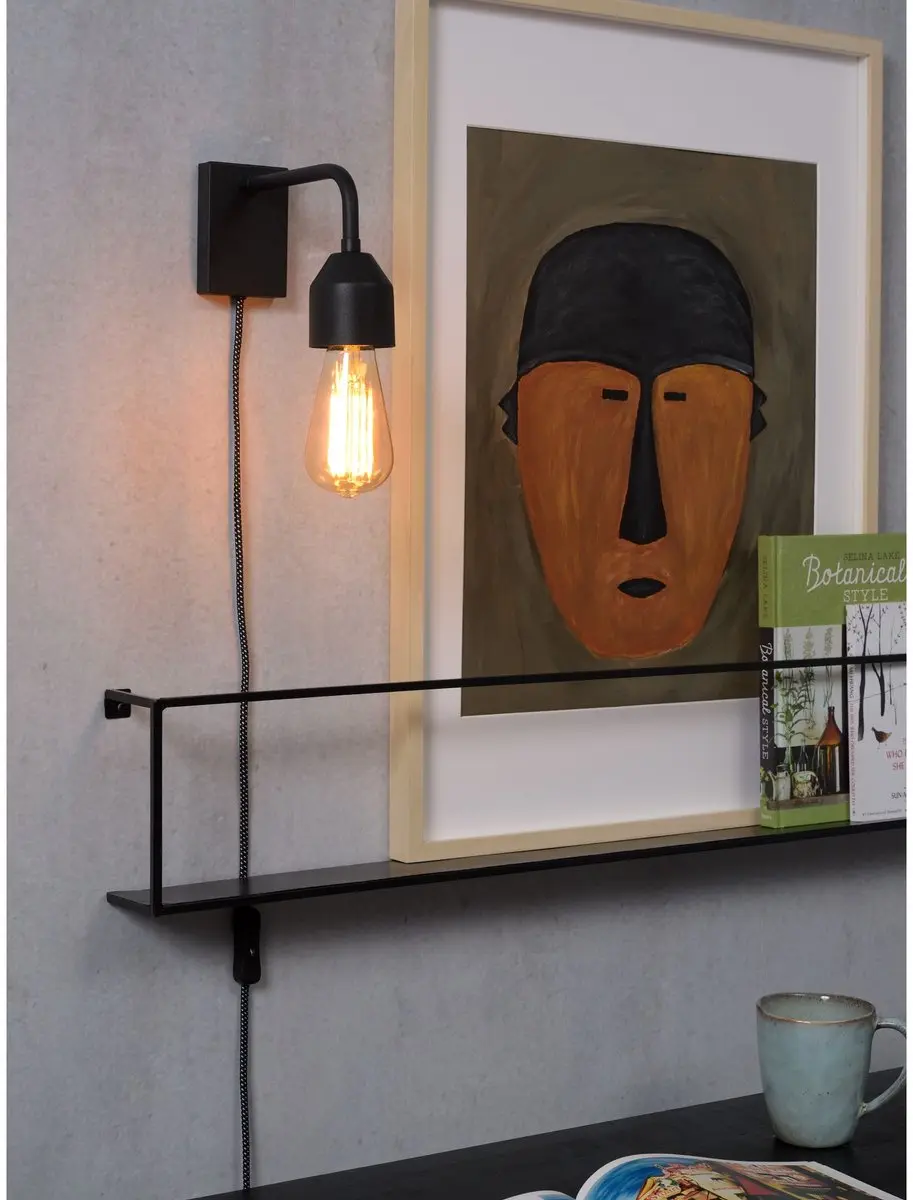 it's about RoMi Wandlamp Madrid - Zwart