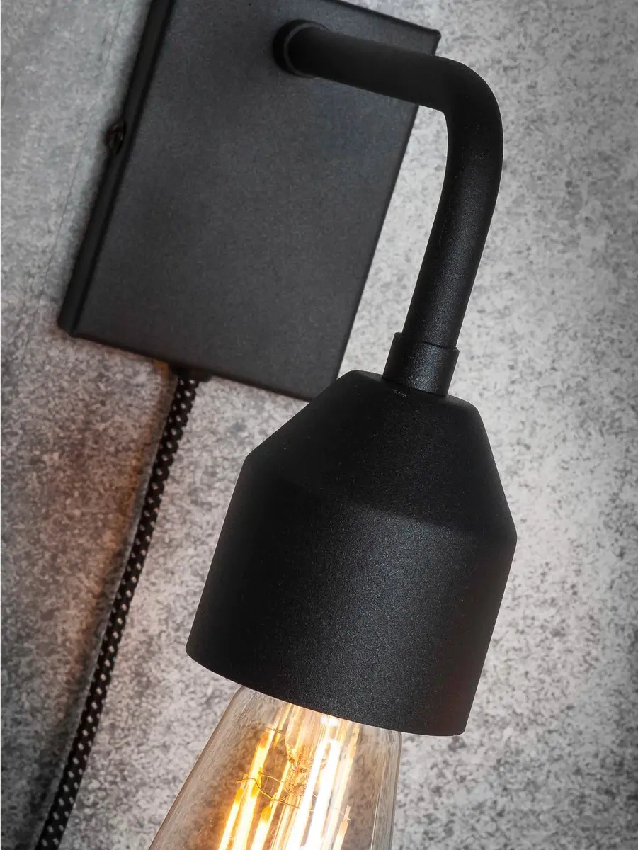 it's about RoMi Wandlamp Madrid - Zwart