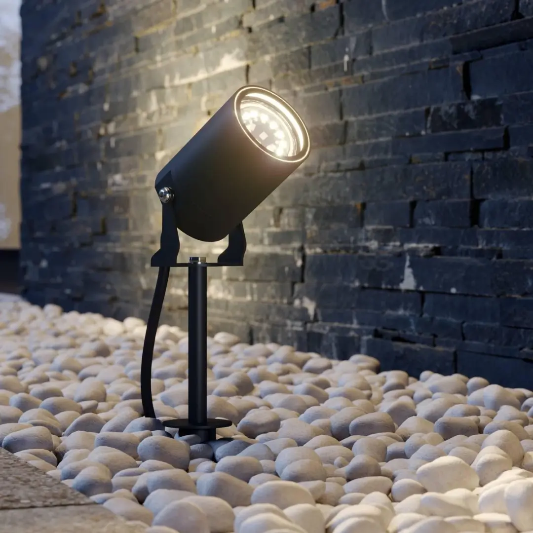 Lindby Buitenspot GU10 35W - Donkergrijs