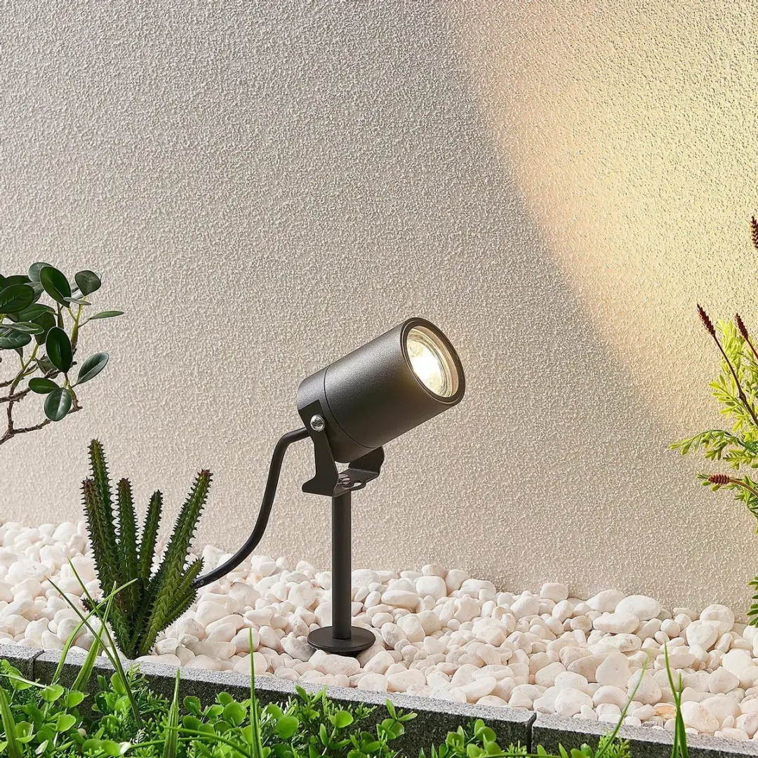 Lindby Buitenspot GU10 35W - Donkergrijs