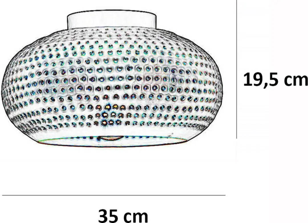 Freelight Fueco Plafondlamp Ø35cm - Bruin/Zwart - afbeelding 6 van 6