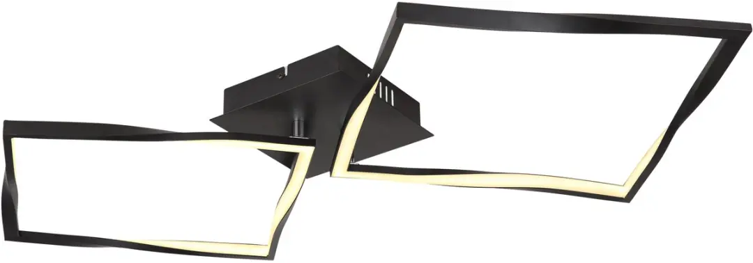 Globo Maxxy Plafondlamp 40cm - Zwart - LED