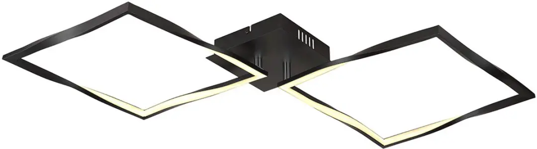 Globo Maxxy Plafondlamp 40cm - Zwart - LED