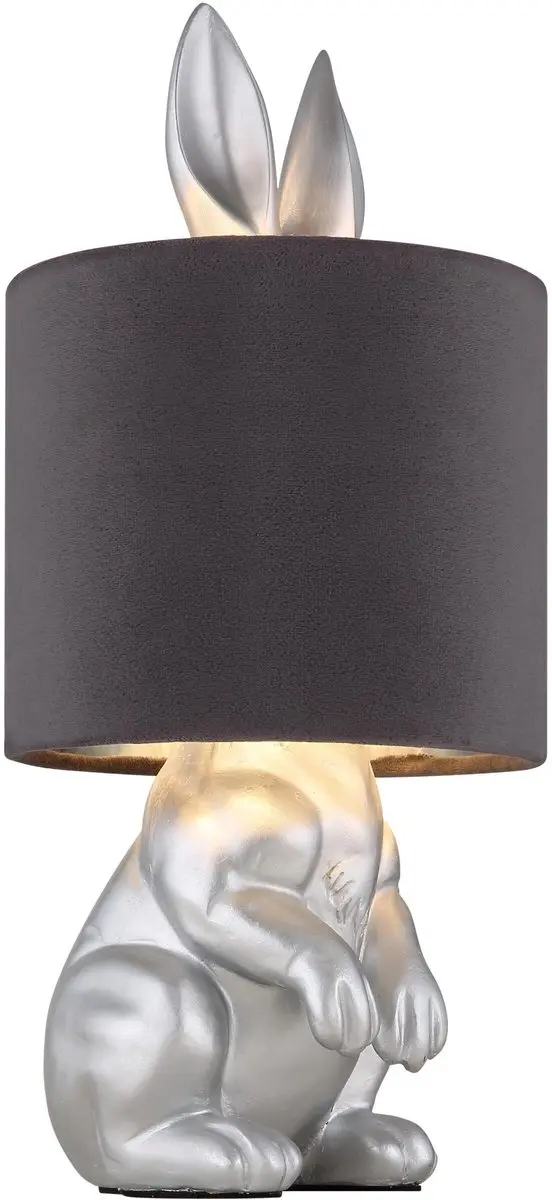 Globo Rabbit Tafellamp Zilver Ø18cm - E27