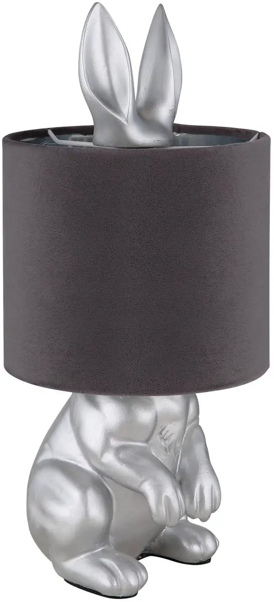 Globo Rabbit Tafellamp Zilver Ø18cm - E27