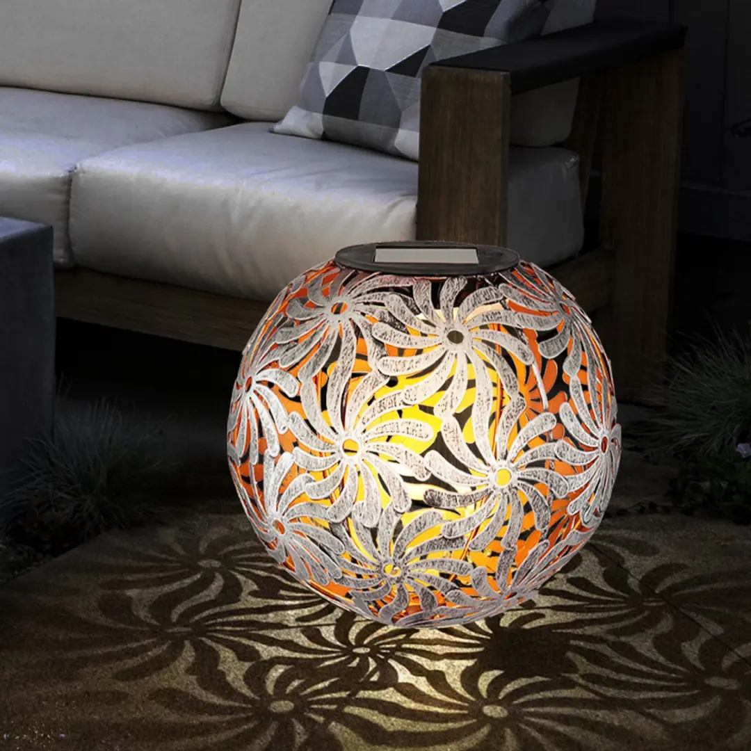 Globo LED Solar Tuinpadlampen - 2 Stuks - Zilver
