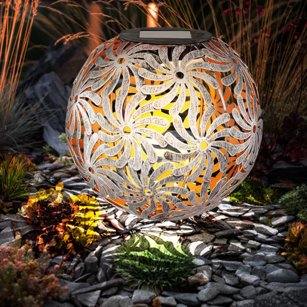 Globo LED Solar Tuinpadlampen - 2 Stuks - Zilver