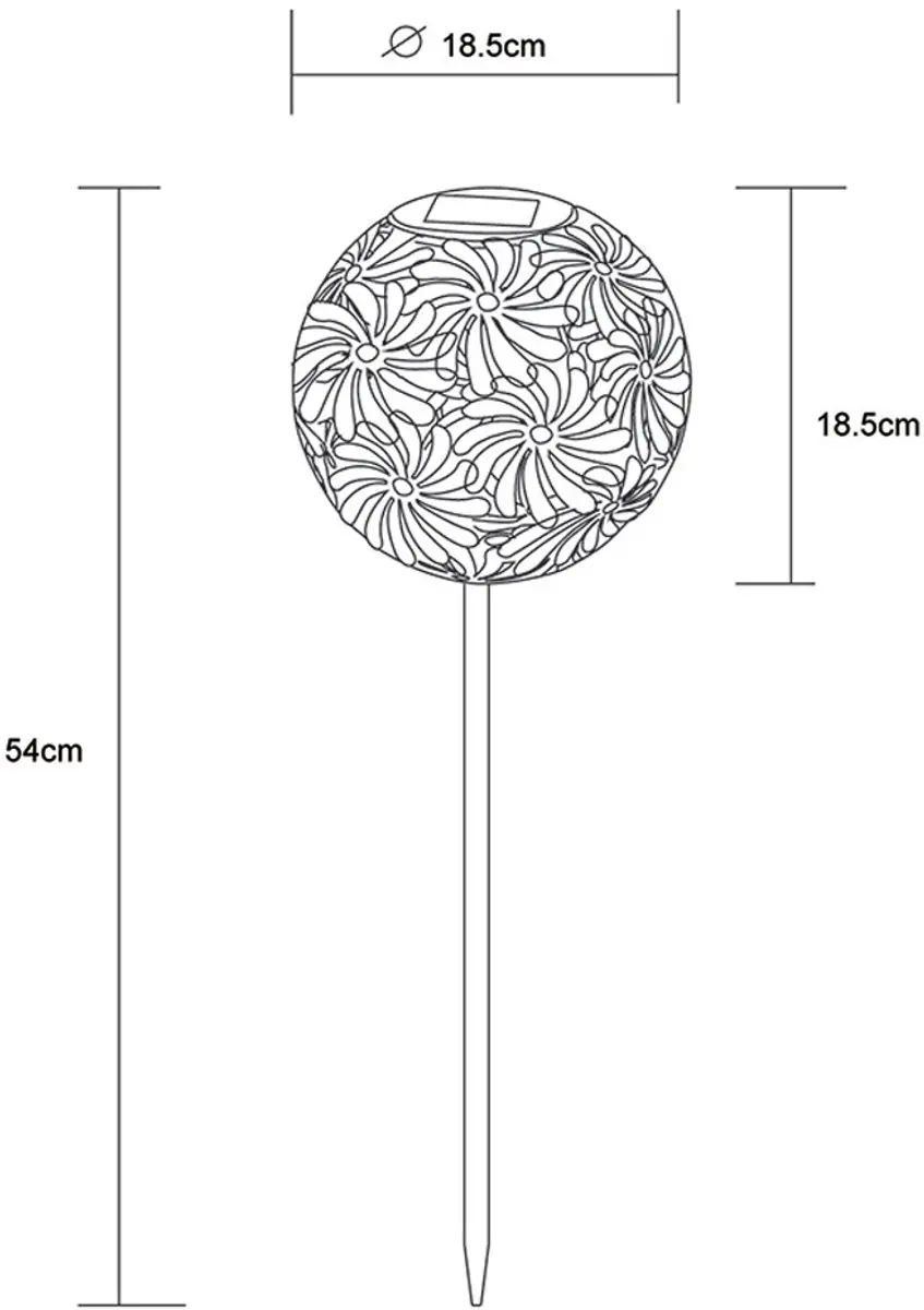 Globo LED Solar Tuinpadlampen - 2 Stuks - Zilver