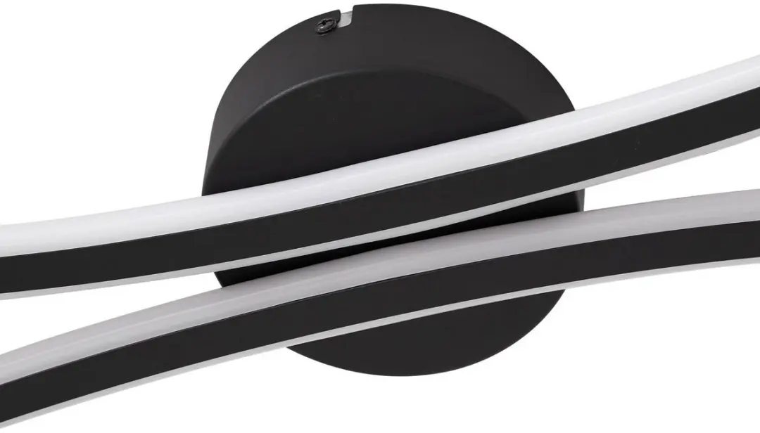 Lindby LED Plafondlamp 27.7W - Zwart/Wit