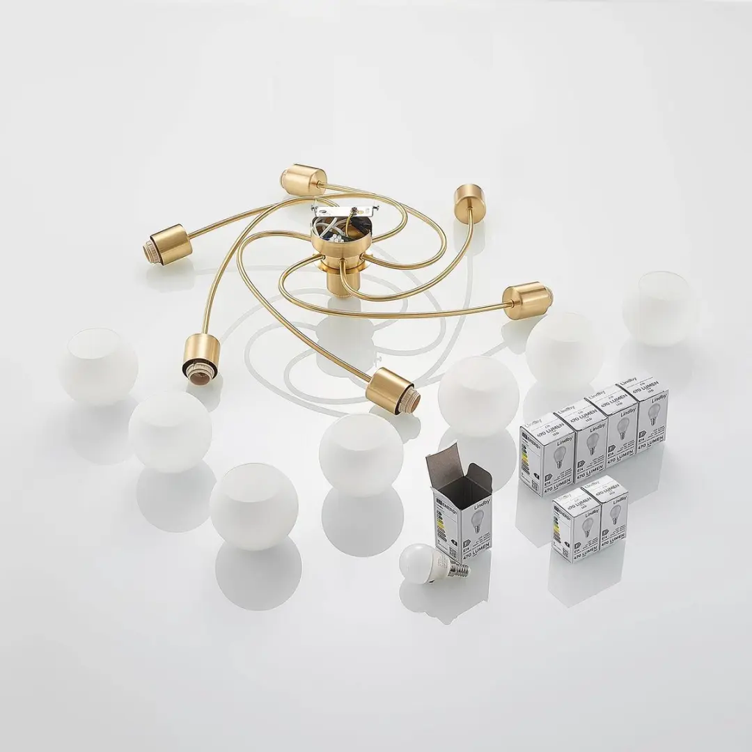 Lindby Plafondlamp 7xE14 66cm