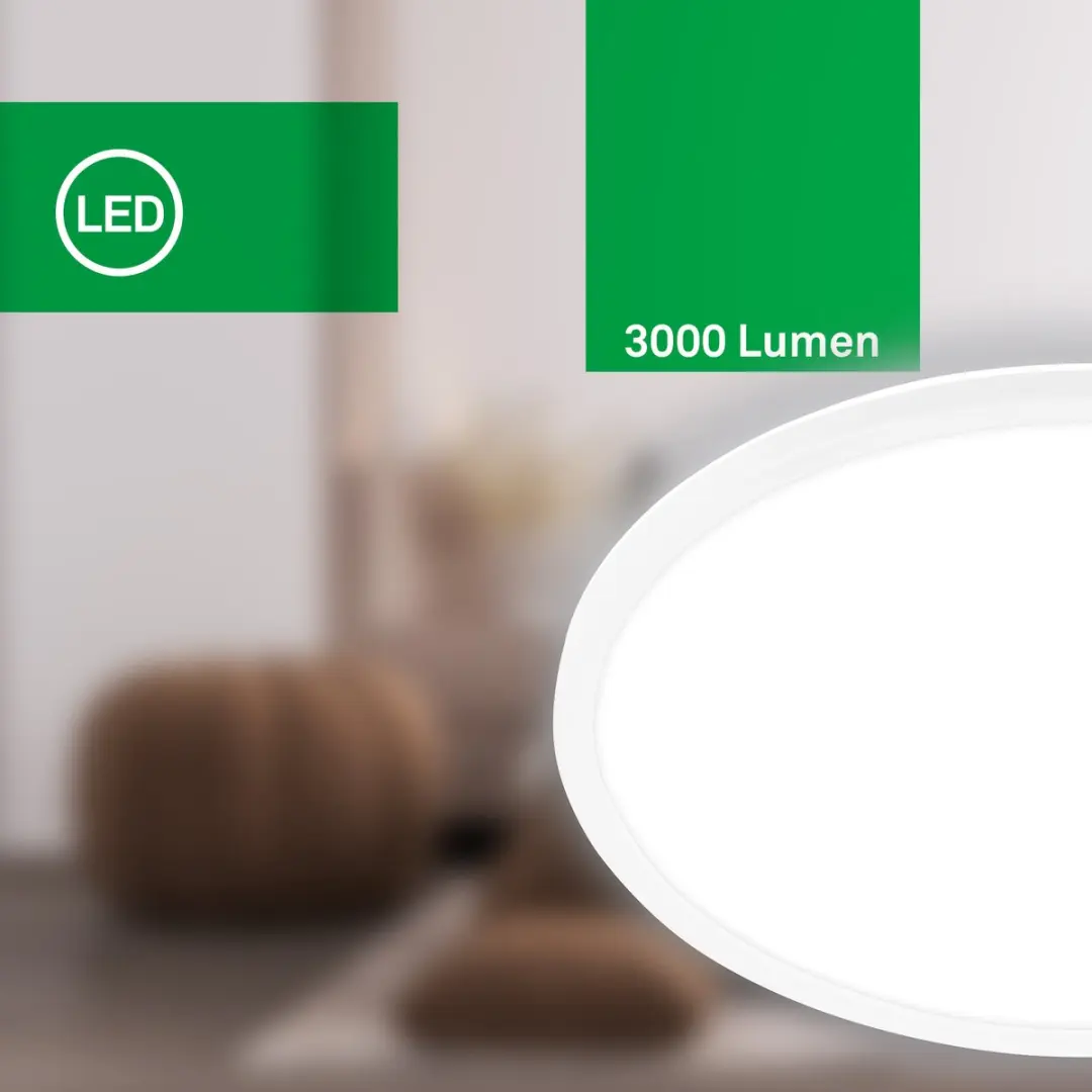 Briloner Tava A Plafondlamp 14W - 3.000 Lm - Ø42cm - Wit