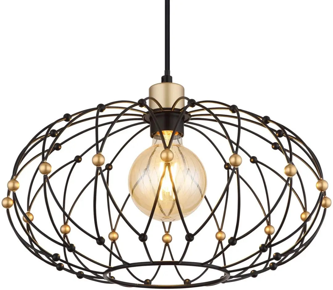 Globo GREYS Hanglamp - Ø40cm - Zwart