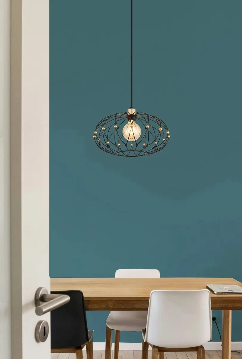 Globo GREYS Hanglamp - Ø40cm - Zwart