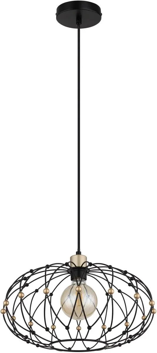 Globo GREYS Hanglamp - Ø40cm - Zwart