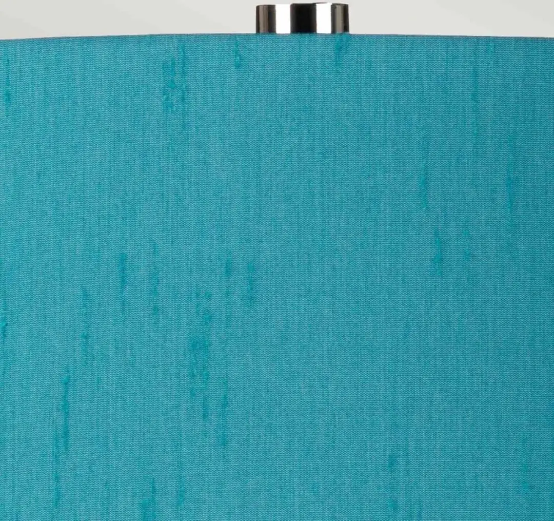 Elstead LED Tafellamp ISLA - 1x E27 60W - Polished Nickel/Wit/Teal - afbeelding 6 van 6