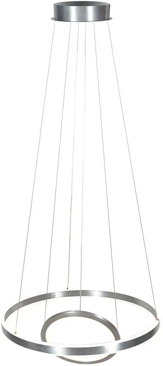 Steinhauer Hanglamp Ringlux 3514ST - 60cm Zilver - afbeelding 6 van 6