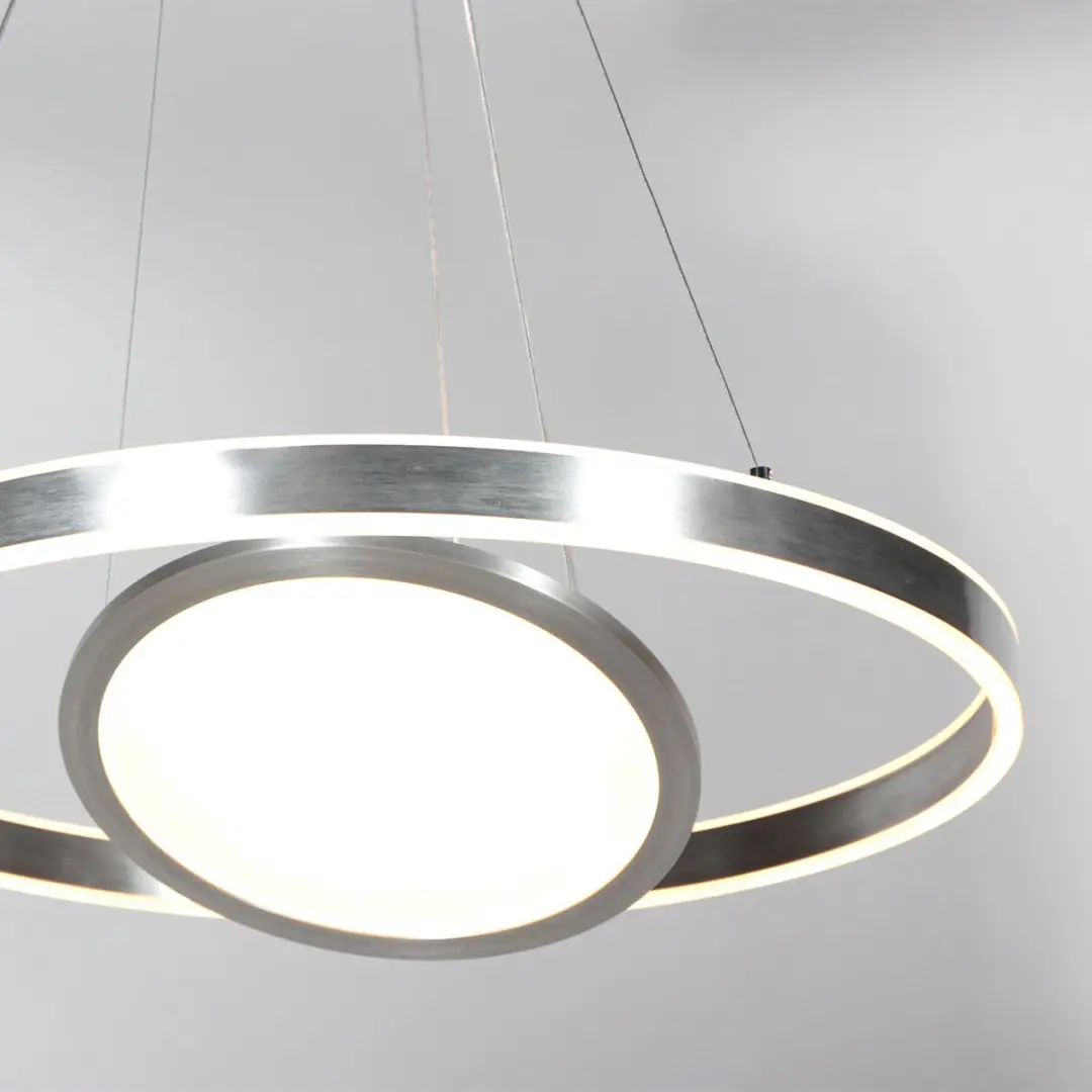 Steinhauer Hanglamp Ringlux 3514ST - 60cm Zilver