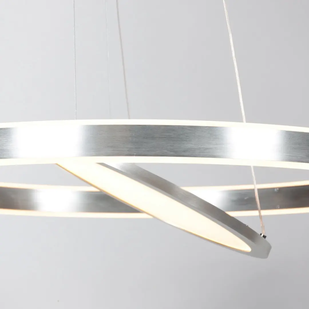 Steinhauer Hanglamp Ringlux 3514ST - 60cm Zilver