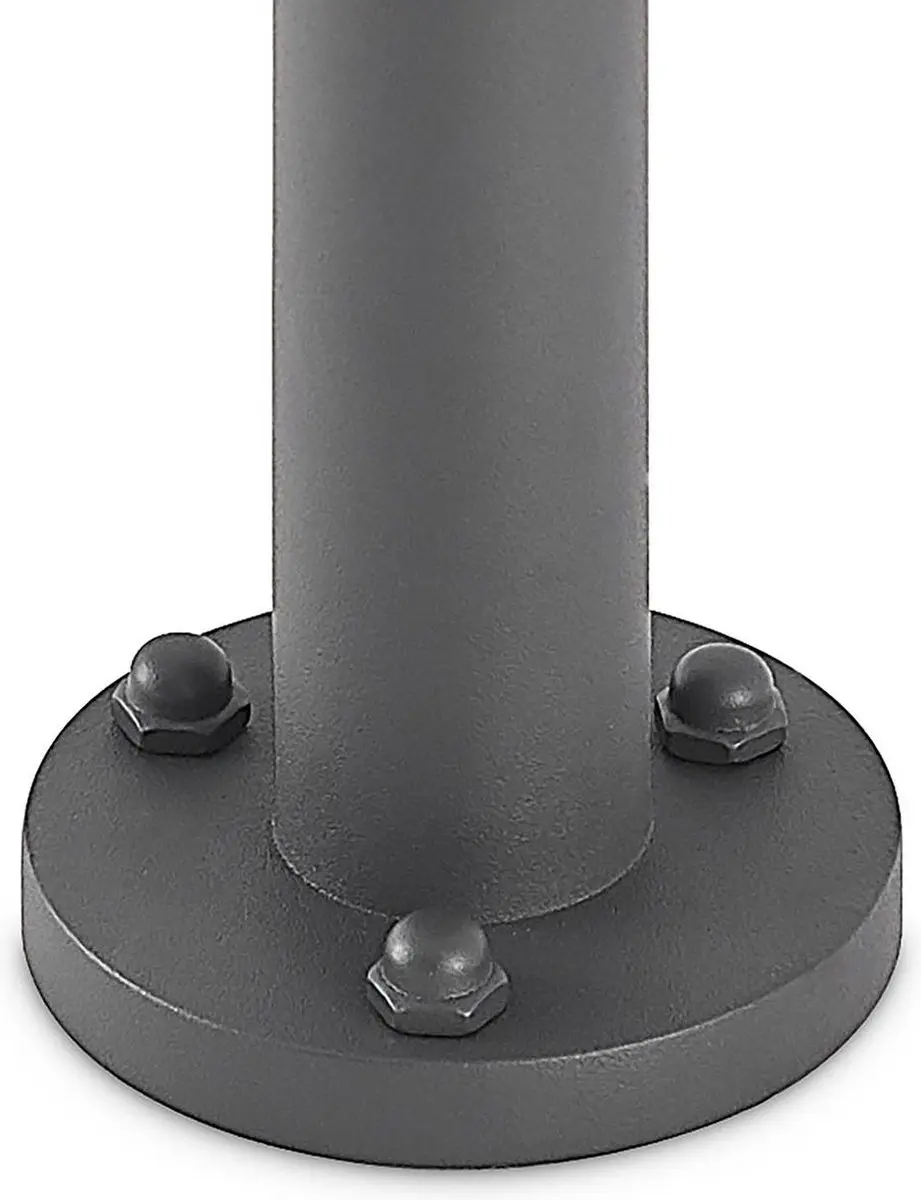 Lindby Tuinpadverlichting Aluminium Glas 60W E27 - Antraciet