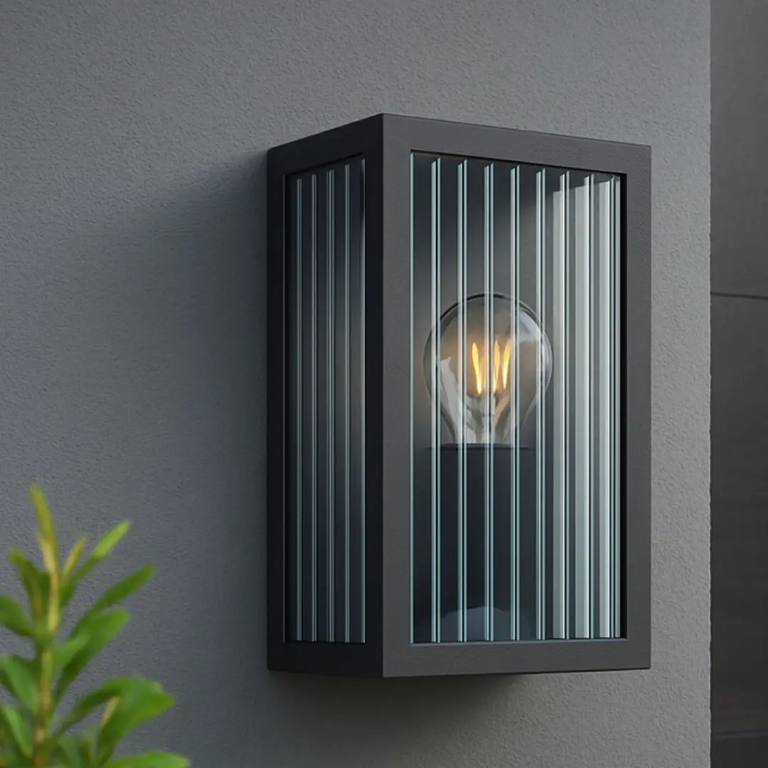 Brilliant Getta Buiten Wandlamp E27 - 40W - Zwart