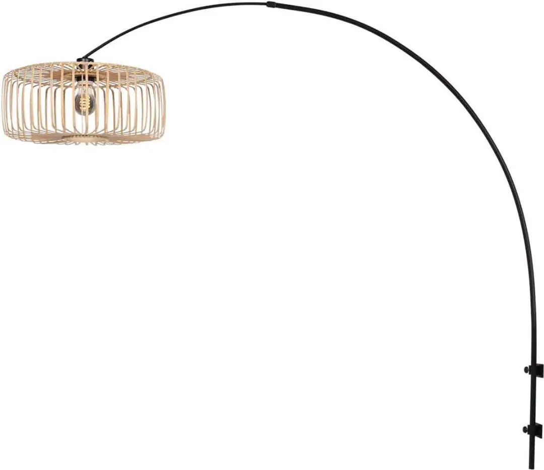 Steinhauer Zwarte Boog Wandlamp 4151ZW - Beige/Zwart