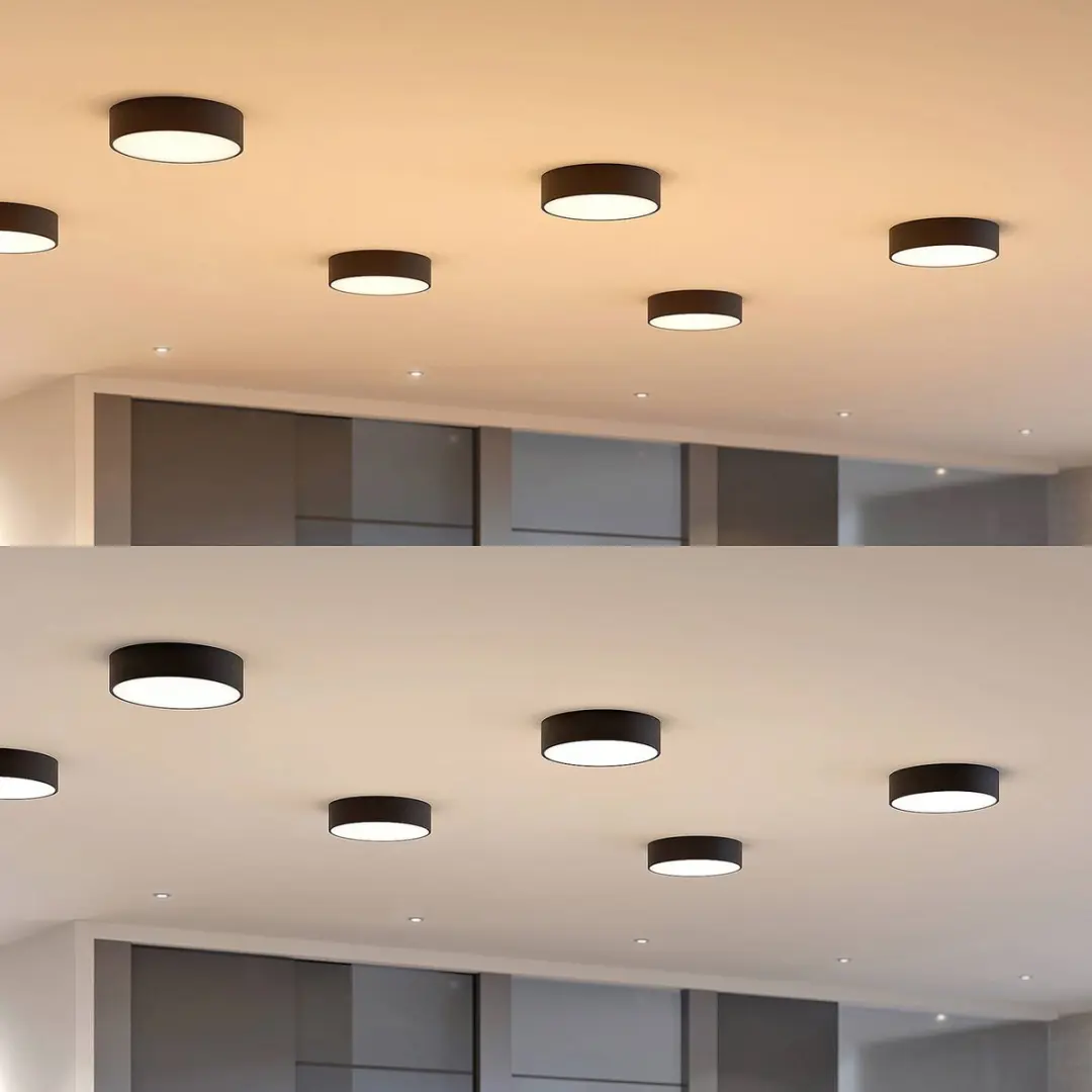 ARCCHIO LED Plafondlamp 40cm - Zwart/Wit - afbeelding 6 van 6