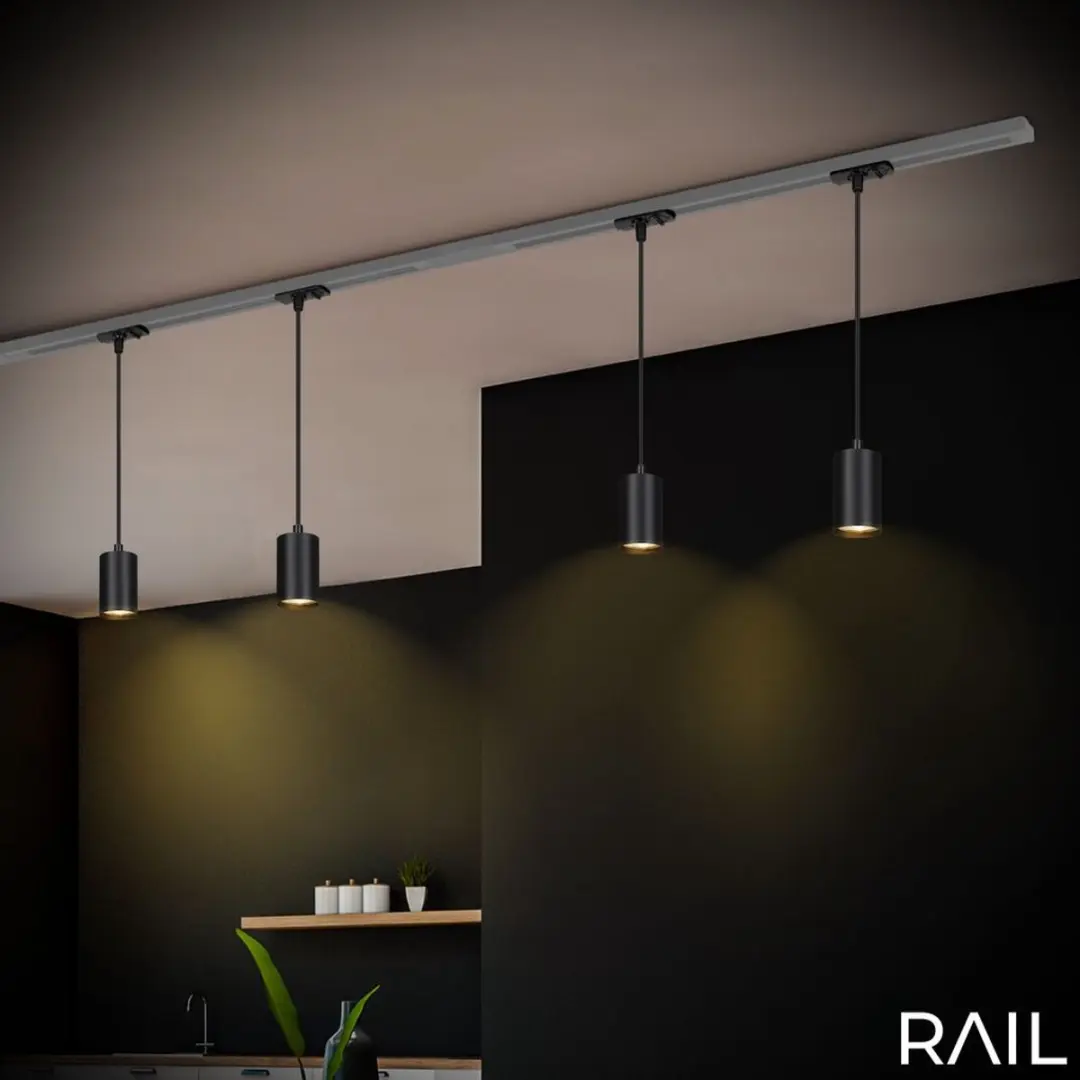 Briloner Railverlichting Hanglamp 130cm Zwart