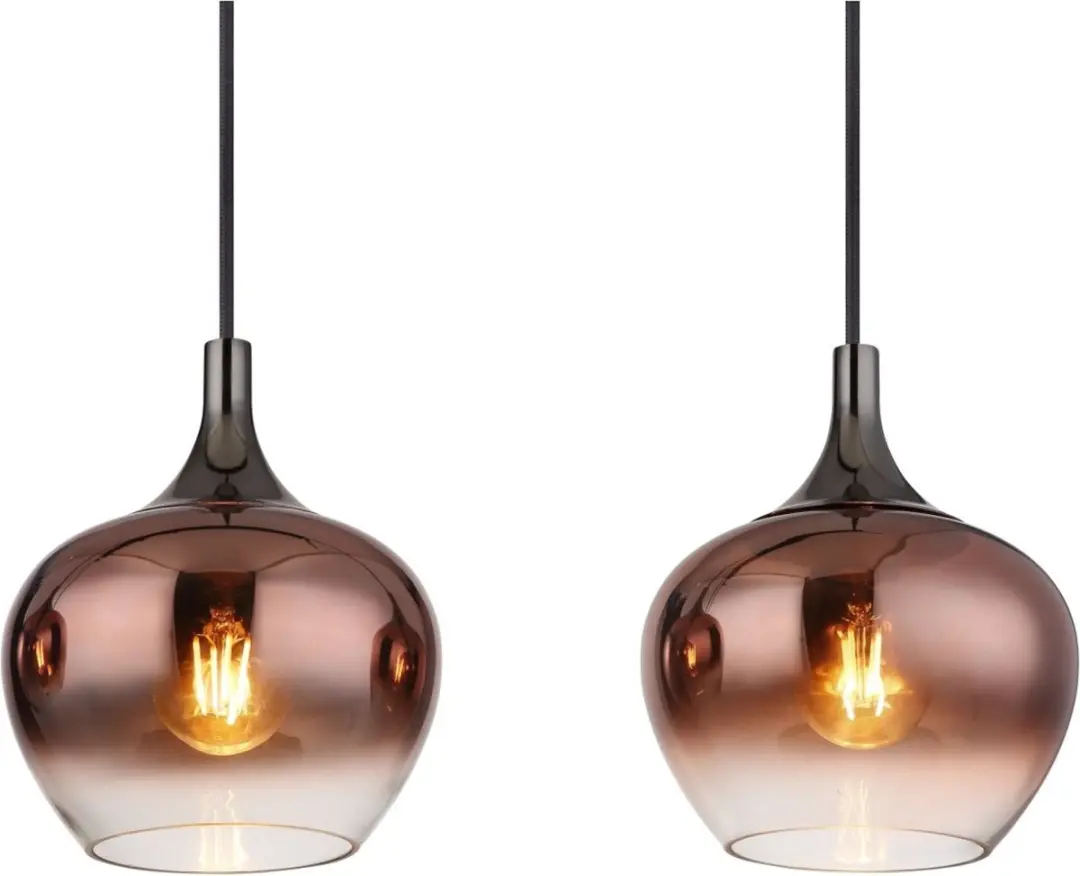 Globo Maxy Hanglamp - 4 Lichtpunten - Rood