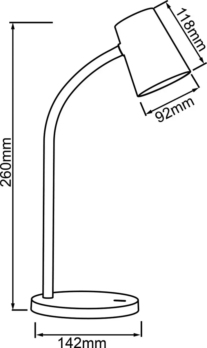 Brilliant Illa Bureaulamp - 5.5W Warm Wit LED - Draadloos Opladen