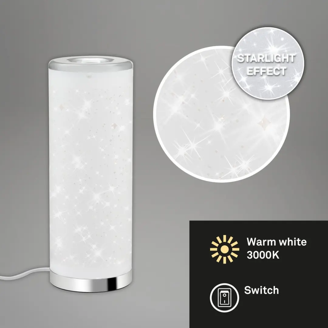 Briloner Yota LED Tafellamp 5W 400lm - Chroom